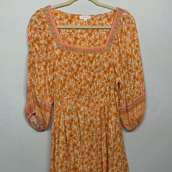 A Loves A Anthropology Floral Pattern Dress - Picture 3 of 9